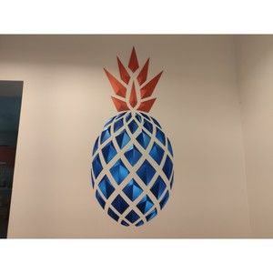 DGEmily Geometric Pineapple Wall Art | Large-Scale Wall Decor | Custom Sizes!!
